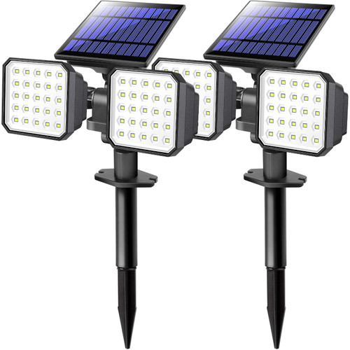 Kasonic Solar Spot Lights Outdoor, Waterproof Dusk-to-Dawn Solar Landscape Spotlights for Garden Yard Driveway Walkway, Daylight & Warm White, 2 Pack Kasonic Solar Spot Lights Outdoor, Waterproof Dusk-to-Dawn Solar Landscape Spotlights for Garden Yard Driveway Walkway, Daylight & Warm White, 2 Pack