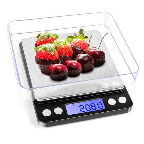 Kitchen Digital Food Scale, High Accuracy Mini Food Scales Digital Weight Grams and Oz for Cooking, Baking, Jewelry, Tare Function, 2 Trays, LCD Display (3000g/0.1g) Kitchen Digital Food Scale, High Accuracy Mini Food Scales Digital Weight Grams and Oz for Cooking, Baking, Jewelry, Tare Function, 2 Trays, LCD Display (3000g/0.1g)