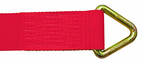 Multiprens 2031-30-RED Red Winch Strap (3" with #120 Delta Ring - 30Ft)