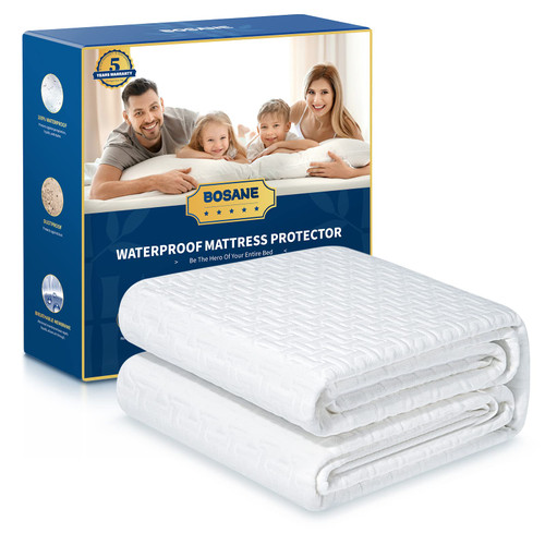 Premium 100% Waterproof Twin Mattress Protector Breathable Cooling Bamboo 3D Air Fabric Mattress Cover Smooth Soft Hypoallergenic Noiseless Bed Cover Machine Washable Vinyl Free 8-21'' Deep Pocket Premium 100% Waterproof Twin Mattress Protector Breathable Cooling Bamboo 3D Air Fabric Mattress Cover Smooth Soft Hypoallergenic Noiseless Bed Cover Machine Washable Vinyl Free 8-21'' Deep Pocket