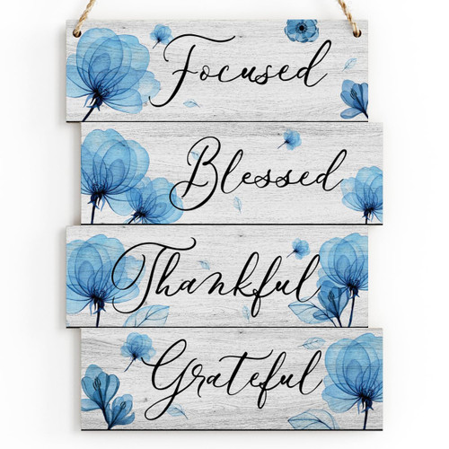 Inspirational Blue Floral Wall Decor Wall Hanging Decor for Farmhouse Home Hallway Dining Room Flowers Wood Sign Plaque Wall Art Decor for Living Room Bedroom Bathroom Office Inspirational Blue Floral Wall Decor Wall Hanging Decor for Farmhouse Home Hallway Dining Room Flowers Wood Sign Plaque Wall Art Decor for Living Room Bedroom Bathroom Office