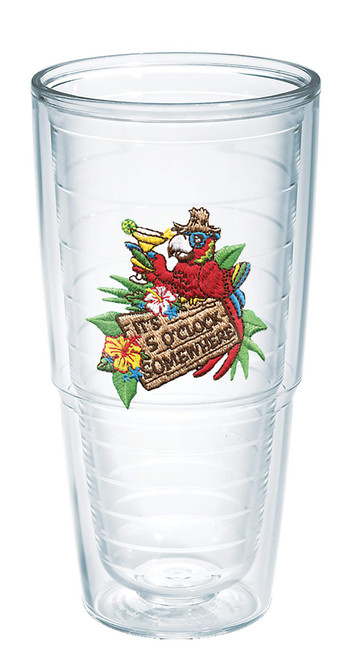 Tervis Margaritaville - It's 5 O'Clock Somewhere - Red Parrot Made in USA Double Walled Insulated Tumbler Travel Cup Keeps Drinks Cold & Hot, 24oz - No Lid, Red Parrot Tervis Margaritaville - It's 5 O'Clock Somewhere - Red Parrot Made in USA Double Walled Insulated Tumbler Travel Cup Keeps Drinks Cold & Hot, 24oz - No Lid, Red Parrot