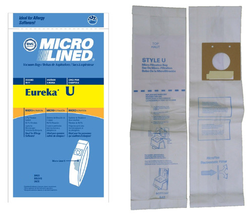 EnviroCare Replacement Micro Filtration Vacuum Cleaner Dust Bags for Eureka Bravo and Powerline Style U Upright 9 Bags EnviroCare Replacement Micro Filtration Vacuum Cleaner Dust Bags for Eureka Bravo and Powerline Style U Upright 9 Bags