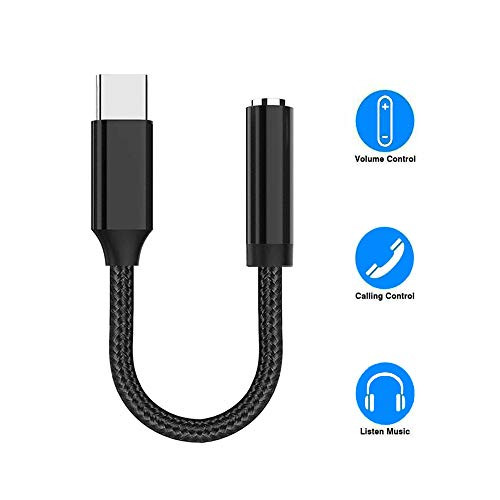 Pixel 2 USB C to Headphone Jack Adapter. Type C to 3.5mm Female Aux Audio Cable for Google Pixel 2 XL, Essential, Samsung, Motorola, Huawei, Oppo, HTC, MI and More Type-c Devices.
(Black) Pixel 2 USB C to Headphone Jack Adapter. Type C to 3.5mm Female Aux Audio Cable for Google Pixel 2 XL, Essential, Samsung, Motorola, Huawei, Oppo, HTC, MI and More Type-c Devices.
(Black)