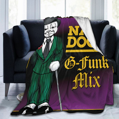 Nate Dogg G-Funk Mix Blanket Flannel Super Soft Fleece Lightweight Throw Blanket for Bed Couch Sofa Bedroom Warm Blanket 60"X50"