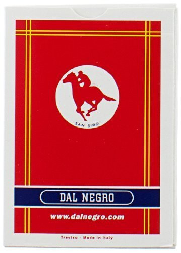 Dal Negro San Siro Playing Cards Red by