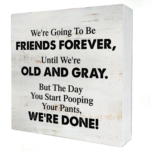 Best Friends Forever Wooden Box Sign with Saying Desk Decor 5 x 5 Inch Best Friend Box Sign Wood Plaque Block Sign Rustic Home Decor Bestie BFF Gift Best Friends Forever Wooden Box Sign with Saying Desk Decor 5 x 5 Inch Best Friend Box Sign Wood Plaque Block Sign Rustic Home Decor Bestie BFF Gift