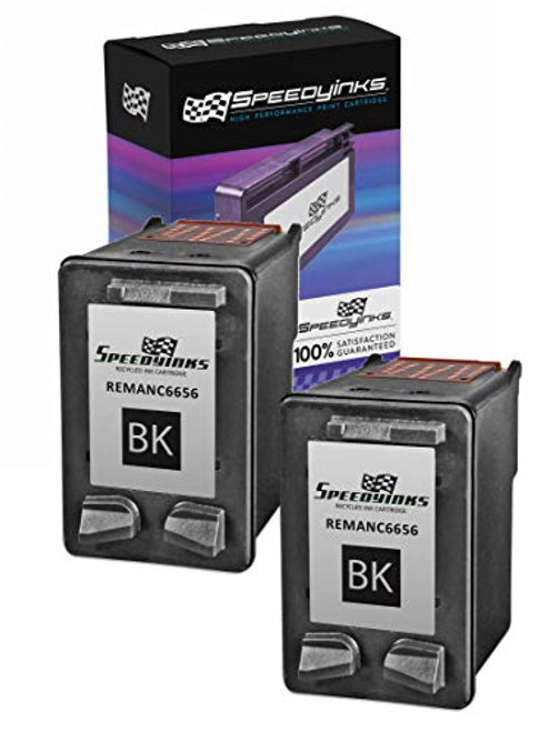 Speedy Inks - 2PK Remanufactured Replacement for HP 56 C6656AN Black Ink Cartridge Speedy Inks - 2PK Remanufactured Replacement for HP 56 C6656AN Black Ink Cartridge