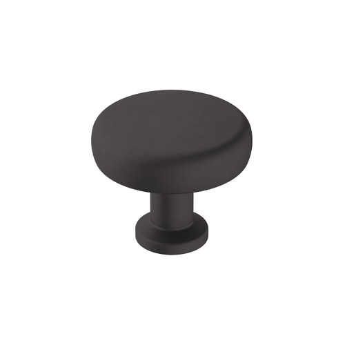 Amerock | Cabinet Knob | Matte Black | 1-1/4 inch (32 mm) Diameter | Factor | 1 Pack | Drawer Knob | Cabinet Hardware
