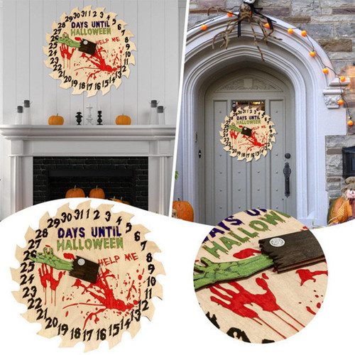 Halloween Advent Calendar, Halloween Front Porch Decor, 31 Days Halloween Countdown Calendar With Ghosts Hand Ornaments For Home Classroom Wall Door Hanging Halloween Decor