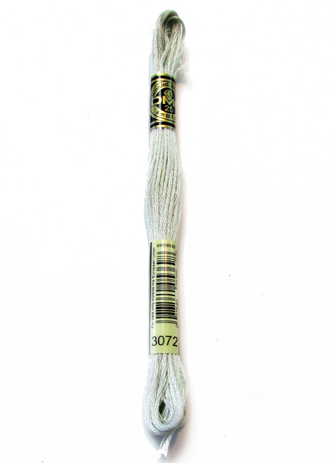 DMC 117-3072 Mouline Stranded Cotton Six Strand Embroidery Floss Thread, Light Beaver Grey, 8.7-Yard
