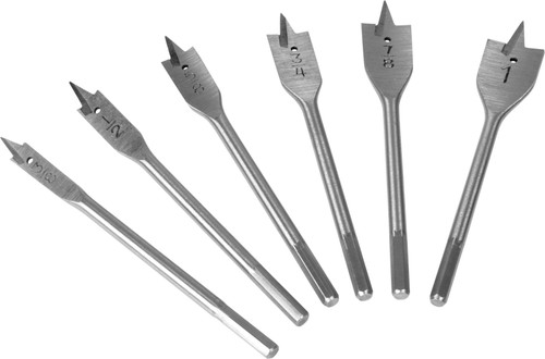 Performance Tool W8694 Spade Bit Set, 6 Piece