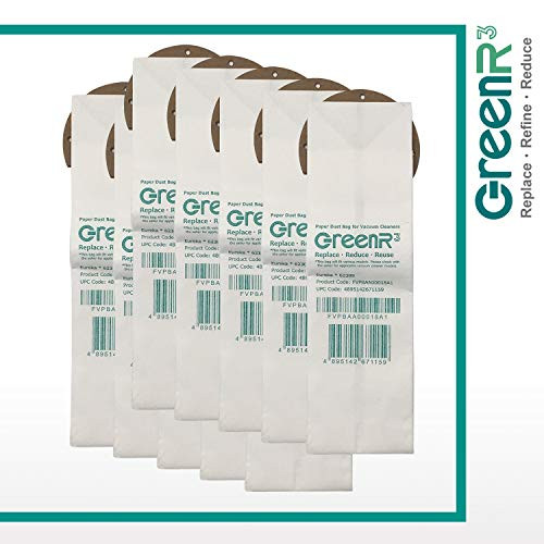 GreenR3 10-Pack Replacement Vacuum Bags Dust Bags for Eureka 62389 Fits Eureka 67707 62389A 62389-6 62480 62389-g3 Maxima 4700 4750 4750A 4760 4751 AZ 4752A Lightspeed