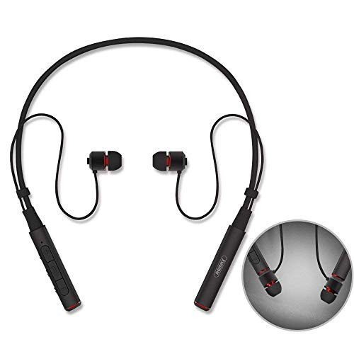 Sport Bluetooth Headphones,Remax V4.1 Wireless Neckband Noise Cancelling Earphone Magnetic Earbuds Sweatproof Headset HD Stereo In-Ear Earphones 7-9 Hrs Playtime for Running Gym Workout w/Mic (Black) Sport Bluetooth Headphones,Remax V4.1 Wireless Neckband Noise Cancelling Earphone Magnetic Earbuds Sweatproof Headset HD Stereo In-Ear Earphones 7-9 Hrs Playtime for Running Gym Workout w/Mic (Black)