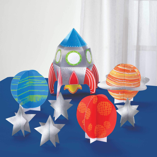 amscan Blast Off Birthday Table Centerpiece Decorating Kit - Multicolor, 1 Pack