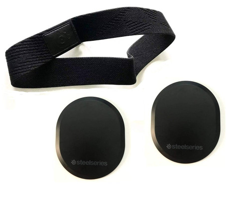 2 in 1 Magnet Cover with Headband for SteelSeries Arctis Pro High Fidelity Gaming Headset/SteelSeries Arctis Pro Wireless Gaming Headset by LZYDD (Black Covers with Headband)