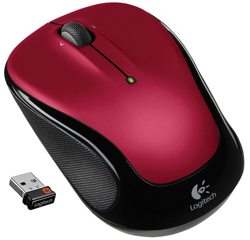 Logitech Wireless Mouse M325 with unifying receiver - Red (Renewed)