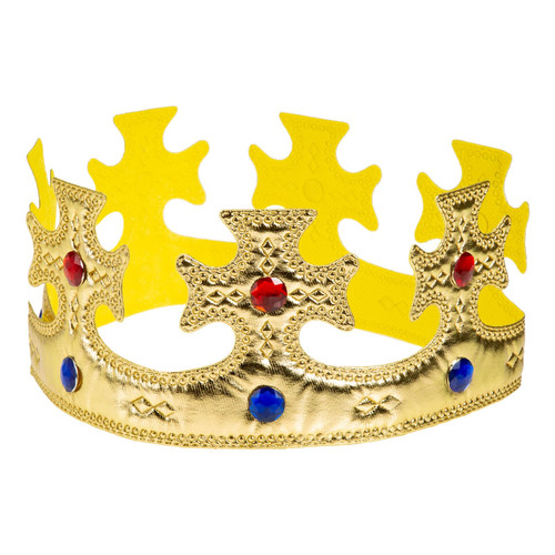 MAGICLULU 1Pcs Gold Foil Party Crown Gold Royal King Crown for Halloween Birthday Party MAGICLULU 1Pcs Gold Foil Party Crown Gold Royal King Crown for Halloween Birthday Party