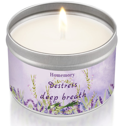 Lavender Candle Aromatherapy, Summer Scented Candles for Home, Stress Relief, Natural Soy Candles with Essential Oils, Lemongrass Soy Wax Tin Candle 6oz, Lemongrass| Lavender| Frankincense Lavender Candle Aromatherapy, Summer Scented Candles for Home, Stress Relief, Natural Soy Candles with Essential Oils, Lemongrass Soy Wax Tin Candle 6oz, Lemongrass| Lavender| Frankincense