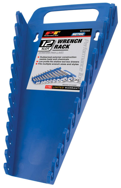 Performance Tool W30592 12 Slot Metric Wrench Rack