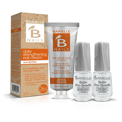 Barielle Biotin Bonanza Nail 3-PC Strengthening & Treatment Collection - Biotin Nail Care Set