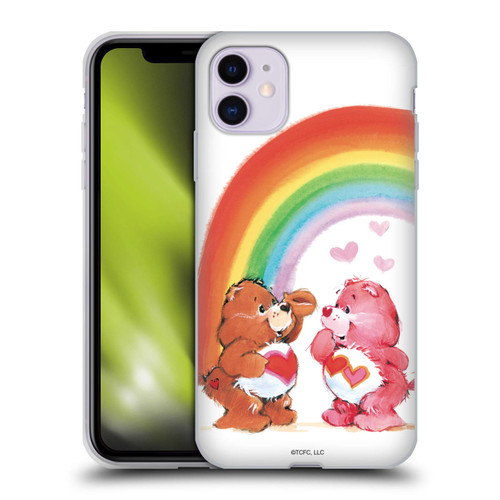 Head Case Designs Officially Licensed Care Bears Rainbow Classic Soft Gel Case Compatible with Apple iPhone 11