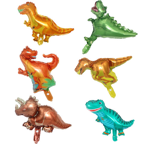 6 Pieces Dinosaur Balloons Mini Foil Balloon Kit 3D Dinosaur Balloon for Birthday Party Dinosaur Jungle Theme Party Baby Shower Supplies Decoration 6 Pieces Dinosaur Balloons Mini Foil Balloon Kit 3D Dinosaur Balloon for Birthday Party Dinosaur Jungle Theme Party Baby Shower Supplies Decoration