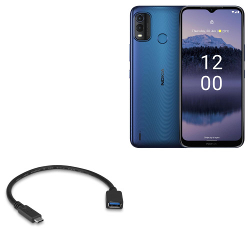 BoxWave Cable Compatible with Nokia G11 Plus - USB Expansion Adapter, Add USB Connected Hardware to Your Phone for Nokia G11 Plus