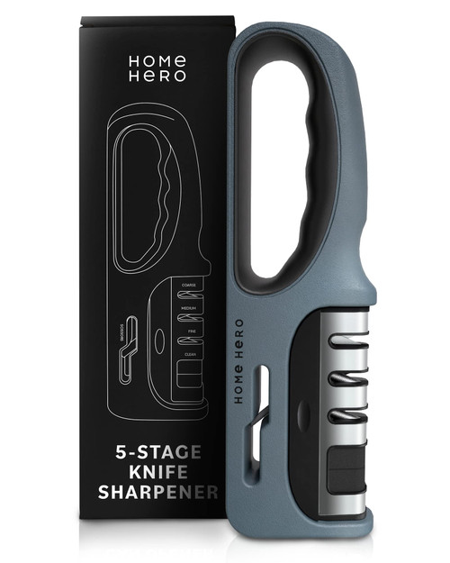 5-Stage Knife Sharpener - Knife Sharpeners For Kitchen Knives, Kitchen Knife Sharpener, Ceramic Knife Sharpener - Knife And Scissor Sharpener Tool, Knives Sharpener, Scissors Sharpener Gray 5-Stage Knife Sharpener - Knife Sharpeners For Kitchen Knives, Kitchen Knife Sharpener, Ceramic Knife Sharpener - Knife And Scissor Sharpener Tool, Knives Sharpener, Scissors Sharpener Gray