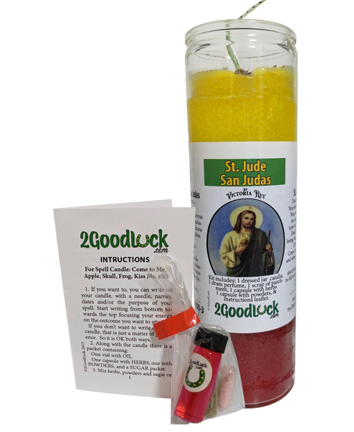 St. Jude Dressed Candle Kit - Veladora Preparada San Judas