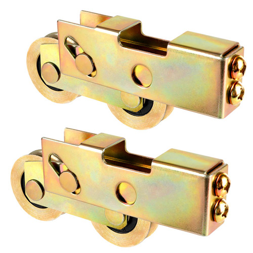 Sliding Patio Door Tandem Roller Assembly, Huazu Sliding Door Rollers Replacement, 1-1/4 Inch Steel Ball Wheel Bearing, for Sliding Glass Door Screen Door Gate Window (2 Pack) Sliding Patio Door Tandem Roller Assembly, Huazu Sliding Door Rollers Replacement, 1-1/4 Inch Steel Ball Wheel Bearing, for Sliding Glass Door Screen Door Gate Window (2 Pack)