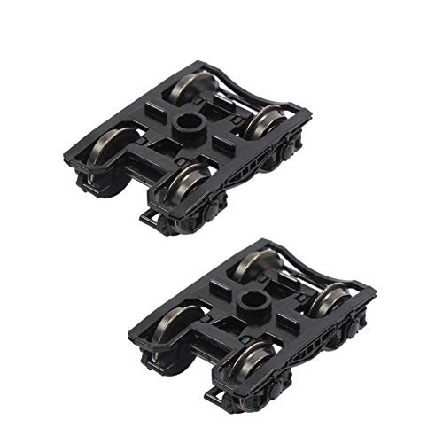 HP0687 2 pcs 1/87 Model Train HO Scale high Rim psyllium RCOO Bogie 36" Metal Wheels Model Building kit