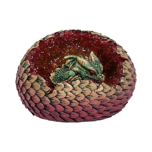 Nemesis Now Green Geode Home Glittering Hatchling and Egg Figurine, us:one Size