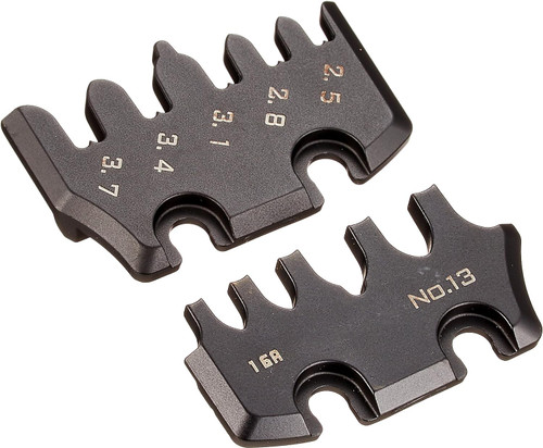 ENGINEER PAD-13S Die Plate Set (Large Size) for ENGINEER Handy Crimp Tool, Black (Made in Japan)