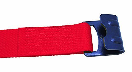 Multiprens 2032-30-RED Red Winch Strap (3" With #215 Flat Hook - 30Ft)