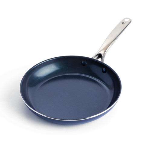 Blue Diamond Cookware Diamond Infused Ceramic Nonstick 10" Frying Pan Skillet, Induction, PFAS-Free, Dishwasher Safe, Oven Safe, Blue