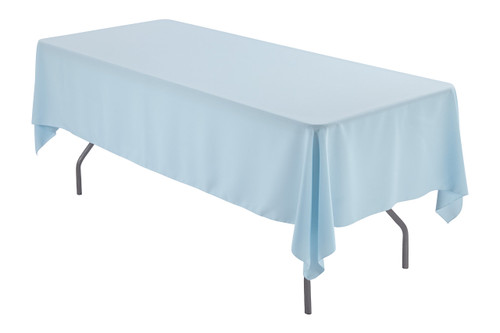 Zhen Linen 60 x 126 inch Rectangular Polyester Tablecloth (Baby Blue)