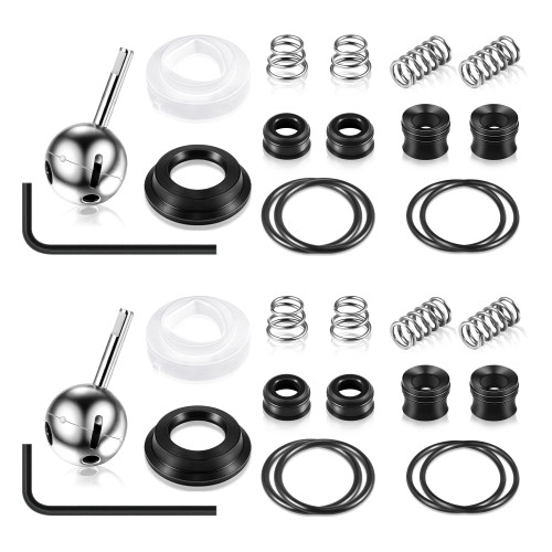 Enhon Kitchen Faucet Cartridge Repair Kit, Compatible with Delta/peerless Faucet 86970 Single Handle #70 Ball Valves and Lever Handles, Fix Dripping Faucets, Stainless Steel (4 Packs)