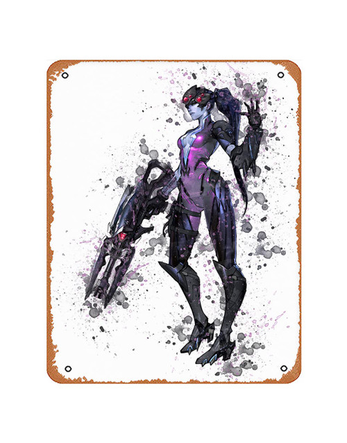 Tin Sign Vintage Overwatch,Widowmaker,Overwatch Print,Widowmaker Print,N.16-Poster Funny Classic Musical Bar Pub Cafe Wall Kitchen Bathroo Poster Karaoke Retro Decor Art Home Decoration Metal Sign8x12 inch.