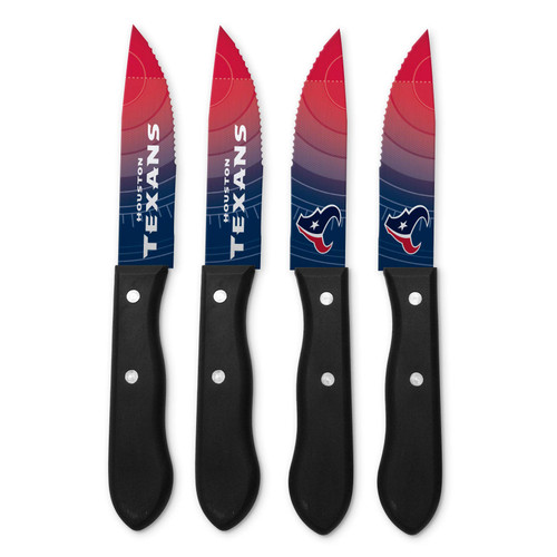 Sports Vault NFL Houston Texans Steak Knive Set Sports Vault NFL Houston Texans Steak Knive Set