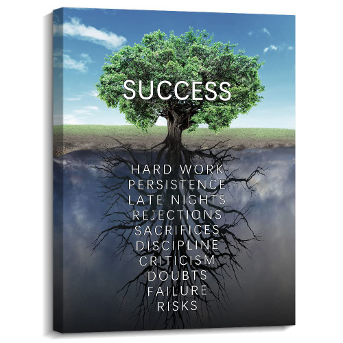 Inspirational Wall Art Success Motivational Quote Canvas Wall Art Poster for Modern Home Office Living Room Wall Decor Framed Ready to Hang (C) Inspirational Wall Art Success Motivational Quote Canvas Wall Art Poster for Modern Home Office Living Room Wall Decor Framed Ready to Hang (C)