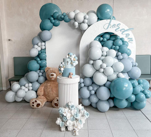 Dusty Blue Balloon Garland Blue White Balloon Arch Double Stuffed Latex Balloons Slate Blue Balloon Garland Kit For Baby Shower Birthday Wedding Anniversary Party Decorations Dusty Blue Balloon Garland Blue White Balloon Arch Double Stuffed Latex Balloons Slate Blue Balloon Garland Kit For Baby Shower Birthday Wedding Anniversary Party Decorations