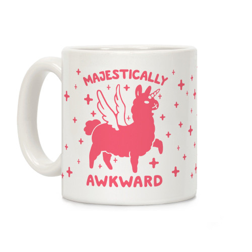 LookHUMAN Majestically Awkward White 11 Ounce Ceramic Coffee Mug