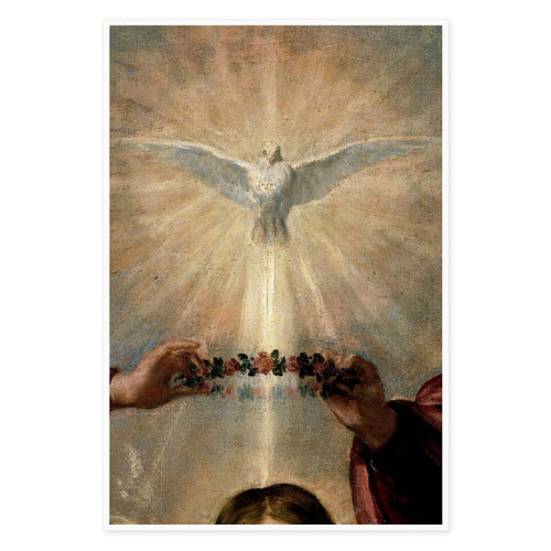 Christ Wall Art Canvas Painting Print Picture Christian Crown And Dove Modern Canvas Wall Decor Artwork Unframe Abstract Canvas for Living Room Office Kitchen Bedroom Home Decoration 08x12inch