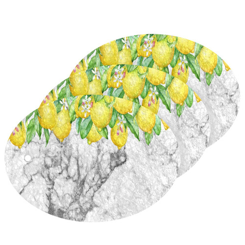 Lemon Marble Scrub Sponge Flowers Leaves Marbling Kitchen Washing Dishes Cleaning Sponges Non Scratch 3 Sponge for Dish Countertops Floors Showers Tile Sinks