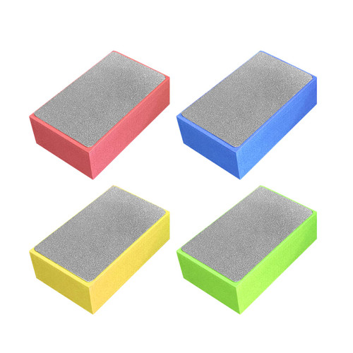 CALIDAKA 4pcs Diamond Hand Polishing Pads Diamond Sanding Block Kit Glass Grinding Pads for Sanding Concrete Glass Stone Granite Marble 60#,100#,200#,400#(as Shown) CALIDAKA 4pcs Diamond Hand Polishing Pads Diamond Sanding Block Kit Glass Grinding Pads for Sanding Concrete Glass Stone Granite Marble 60#,100#,200#,400#(as Shown)
