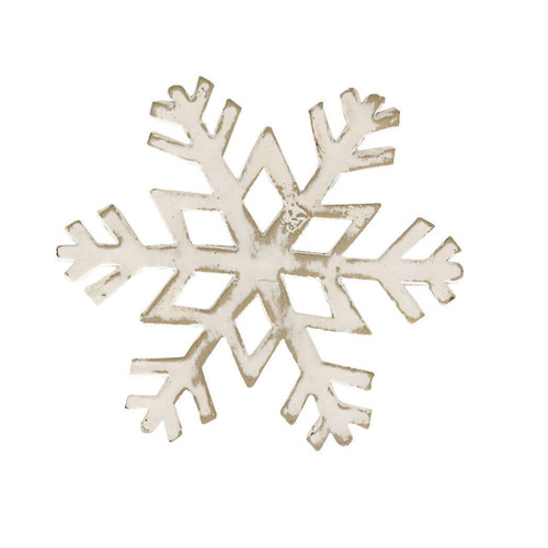 Park Designs Snowflake Napkin Ring Set - White
