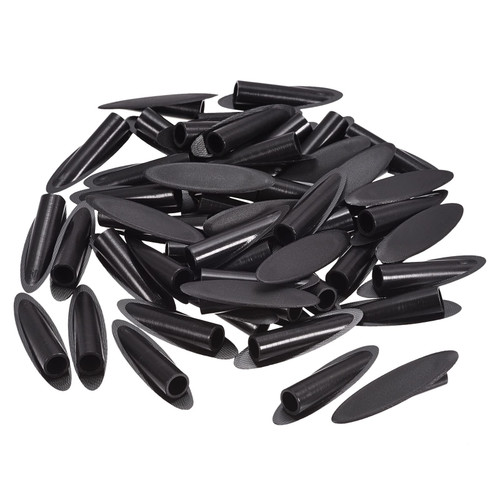 MECCANIXITY 9mm Plastic Pocket Hole Plugs,Wood Plugs for Pocket Hole Jig Working Tool Accessories,Black Pack of 50
