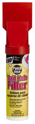 Dap 12314 Patch Stick Nail Hole and Crack Filler, White, 2.8 oz