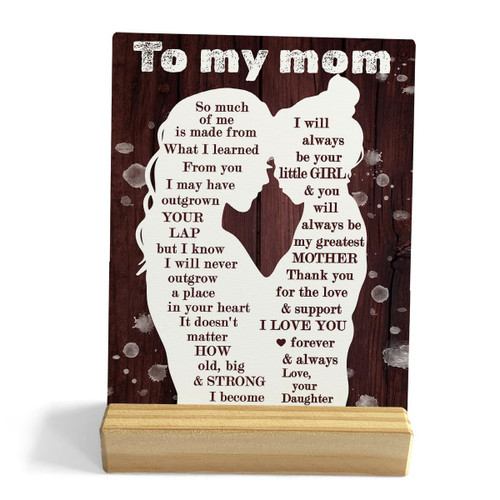 Mother Quote Desk Decor Rustic Plaque with Wood Stand, Thank You for the Love Mom Decor, Decorative Wood Sign for Home Shelf Decor Mother Quote Desk Decor Rustic Plaque with Wood Stand, Thank You for the Love Mom Decor, Decorative Wood Sign for Home Shelf Decor